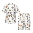thumbnail image 1 of Balery Snake Conjunto de Pijama Infantil de Manga Corta con Estampado – Ropa de Dormir de Algodón Suave-3X-Large, 1 of 6