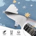 thumbnail image 4 of Cartoon Sheep Stars Clouds Runner Area Rug 2x6 Soft Non-Slip Washable Bedside Carpet for Hallway Bedroom Living Room Home Decor, 4 of 8