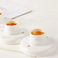 thumbnail image 2 of 50Pcs E27 Plastic Screw Lamp Holder Round Lamp Holder Bulb Socket Holder Adapter, 2 of 7