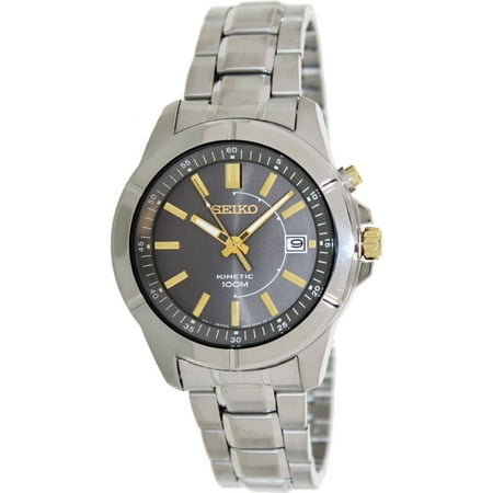 007 Stainless Steel Case - SEIKO SKA543P1,Men's Kinetic,Stainless Steel Case and Bracelet,100m WR,Grey Dial SKA543