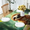 thumbnail image 6 of RKSupls Rectangle Dining Tablecloth Cute Sloth Sign Jungle Animal Print, Washable Wipeable Stain & Wrinkle Resistant Polyester Tablecloth for Kitchen Picnic Party, 6 of 7