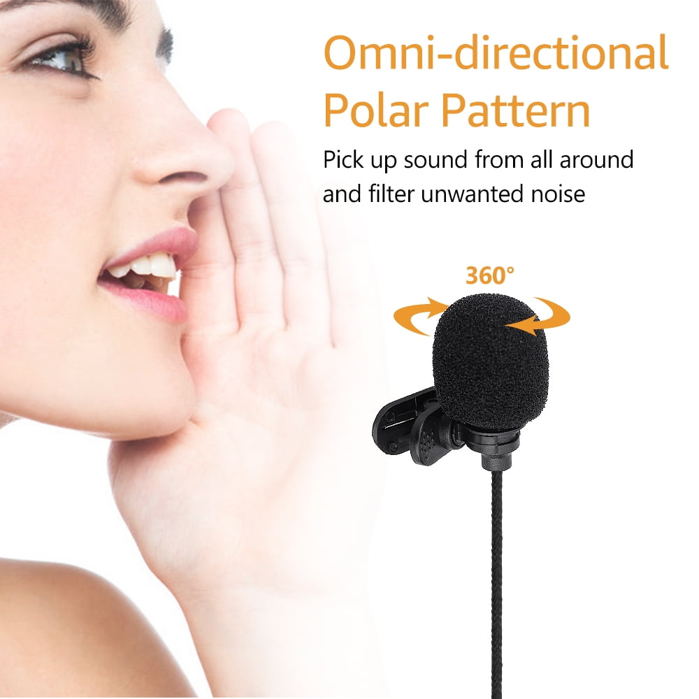 Knox Gear Omnidirectional Condenser Lavalier Microphone