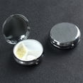 thumbnail image 5 of ZICANCN Round Pill Box Organizer with 3 Compartment, Skull Gothic Horn Portable Travel Pill Cases for Pocket or Purse, 5 of 6