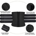 thumbnail image 5 of Men Waist Trainer Belt Workout For Body Weight Loss Fitness Fat Burner Trimmer Band Back Support-L, 5 of 5