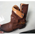 thumbnail image 1 of Bottes pour Femmes Mode Décontractée Fermeture Éclair Latérale Talon Bas Bottines Courtes, 1 of 1