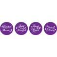 thumbnail image 2 of Darling Souvenir Candy&nbsp;Chocolate Labels 190 Pcs Bridal Shower Theme Stickers-Voilet, 2 of 2
