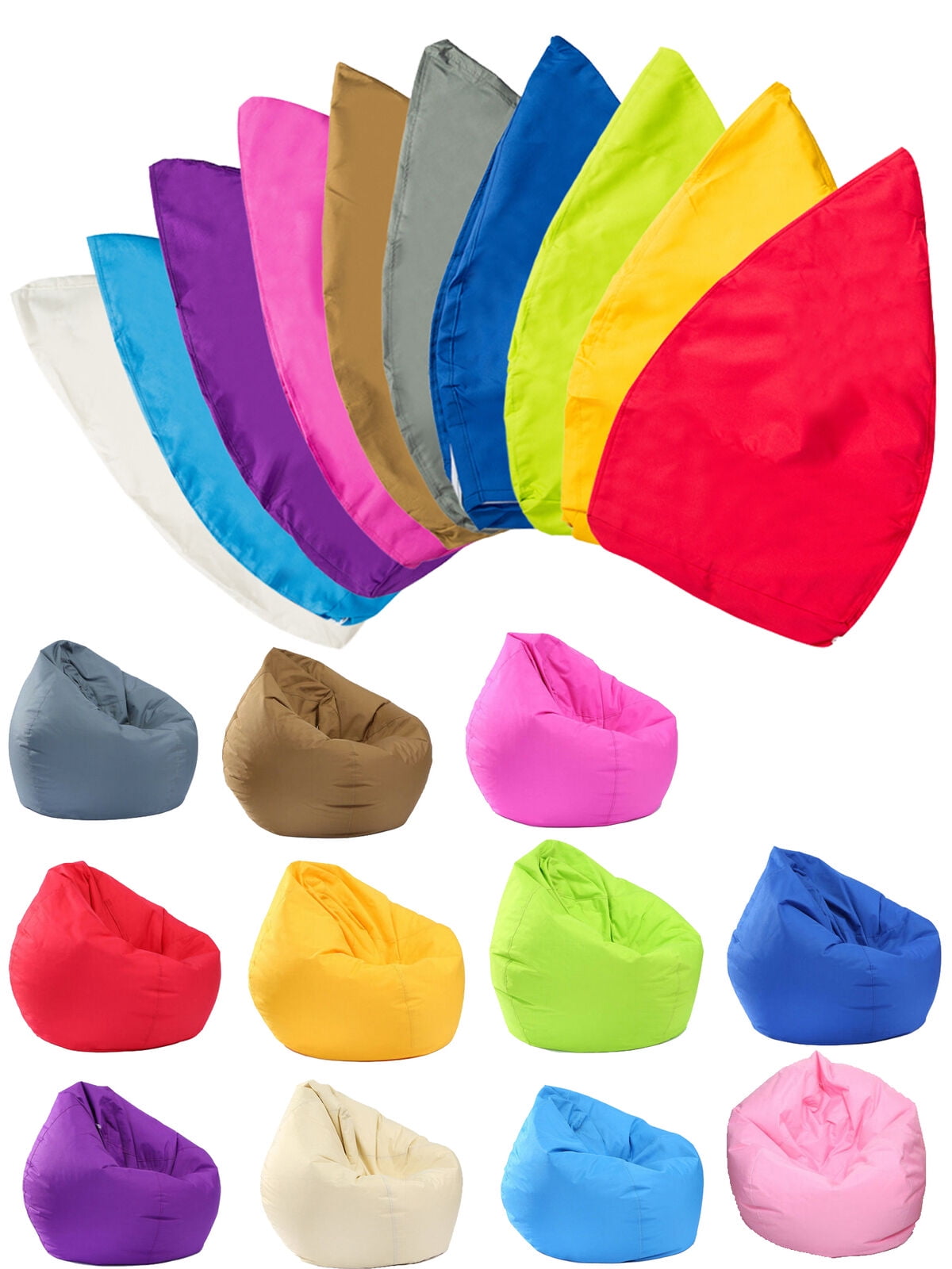 Bean Bag Chair Sofa Cover Large Pouch Beanbag Lazy Couch Single Chair