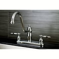 thumbnail image 2 of Kingston KB7111TLLS Templeton Two-Handle 2-Hole 8" Centerset Kitchen Faucet in Polished Chrome, 2 of 7