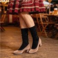 thumbnail image 2 of Yuanlong Womens Mid-Calf Socks Elegant Knit Hosiery Everyday Comfort Soft Daily Wear Breathable Hosiery, 2 of 4