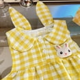 thumbnail image 6 of Odeerbi 0-10 Years Toddler Kids Girls Easter Plaid Tank Dress Peter Pan Collar A-Line Dress Summer Casual Sun Dress, 6 of 6