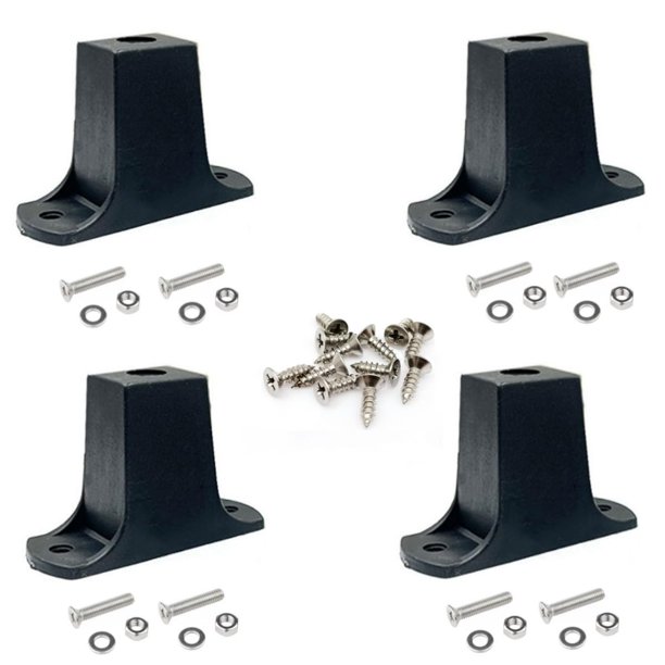 Ccecce Paquete De 4 Patas Inferiores De Equipaje, Soporte De Gabinete De Altavoz De Repuesto, Perno Prisionero De Plástico, Piezas De Reparación De Almohadillas Para Pies Para Maletas De Viaje, Estaci
