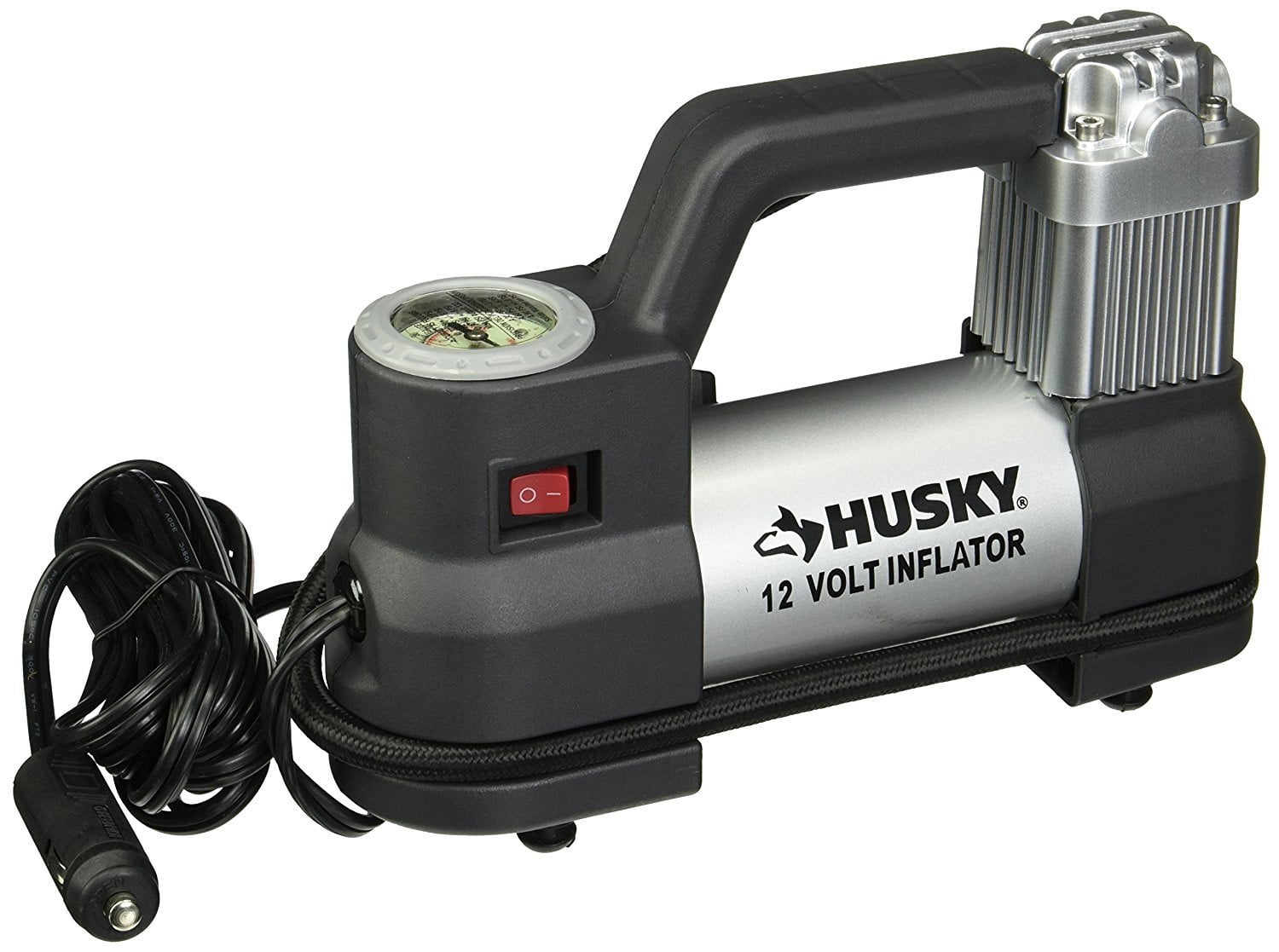 Husky 12 Volt Inflator with Pressure Gauge to130psi Walmart