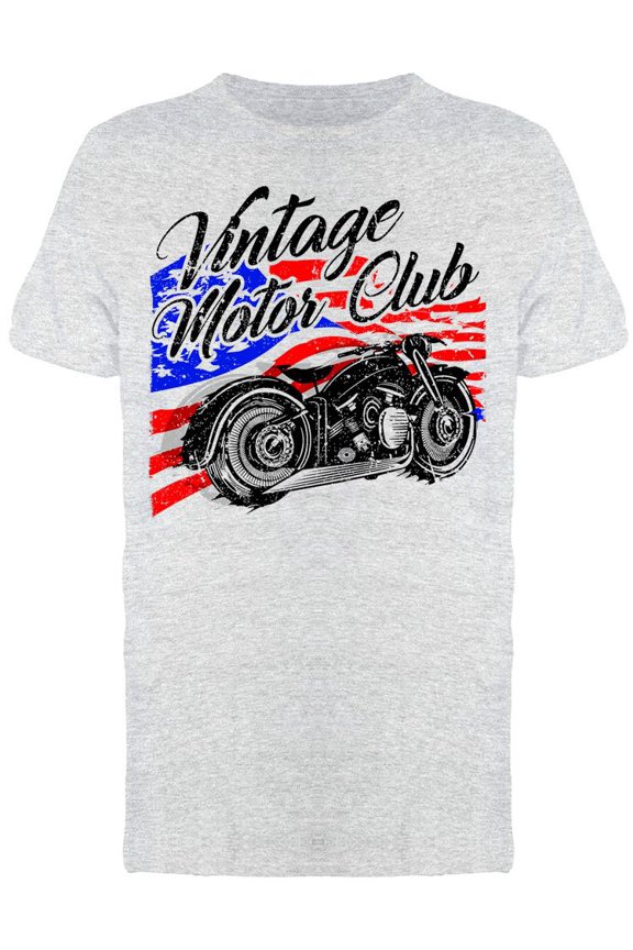 Vintage Motor Club American Flag Tee Men's -Image by Shutterstock