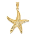thumbnail image 3 of FB Jewels 14K Yellow Gold and Rhodium D/C Polished Starfish Pendant, 3 of 4