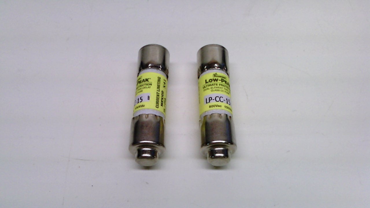 Cooper Bussmann LpCc15 Pack Of 2 Class Cc, Time Delay Fuse LpCc