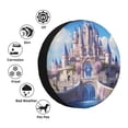 thumbnail image 4 of Bingfone Château Fantastique Majestueux pour Pneus de Rechange Protecteurs de Roues Universels Résistants aux Intempéries pour Véhicule Récréatif Remorque de Voyage SUV Camion-15 Pouces, 4 of 6