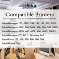 thumbnail image 2 of VIVA - 4Pack Dymo 45013 Label Tape Use For Label Maker Pc Pc2 Pnp Wireless Pnp 150 160, 2 of 2