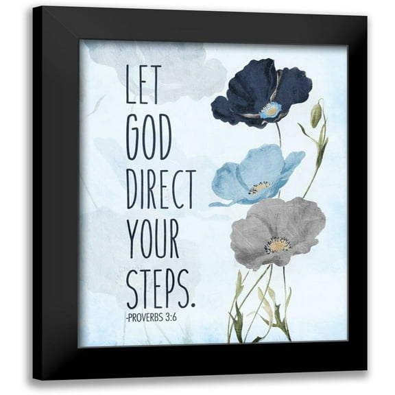 Grey, Jace 12x14 Black Modern Framed Museum Art Print Titled - Let God