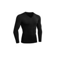 thumbnail image 1 of Guardurnaity Camiseta de compresión ligera y cómoda para hombre, camiseta de manga larga con cuello en V, camisetas largas para hombre Camisetas, 1 of 6