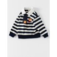 thumbnail image 4 of Kids Cute Cartoon Tiger Pattern Striped Sweatshirt Autumn Winter, 4 of 6