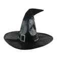 thumbnail image 1 of Sombrero de de Halloween Hombres Mujeres Adultos Sombrero de cuero de imitación Marrón / Negro Disfraz de hechicero Sombrero para Hugo sombrero brujas mago sombreros, 1 of 8