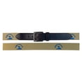 thumbnail image 2 of Pebble Beach Men's PB Logo Golf Belt with Genuine Leather End Tabs, 38" khaki, 2 of 2