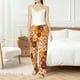 thumbnail image 4 of Balery Hippie Ditsy Floral Pantalones de pijama para mujer, pijamas ultraligeros, pantalones de estar por casa-X-Large, 4 of 6
