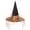 Orange, variant on Halloween witch hat for women, adult pointed-top wizard hat, netted witch hat, suitable for Halloween and witch-themed scenes