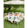 thumbnail image 4 of Outdoor Tablecloths with Umbrella Hole & Zipper, Cute Dinosaur 60 x102 Inch Rectangle Tablecloths, Cartoon Dino Funny Boys Girls Children Waterproof Table Cloth, Patio/Pool/Picnic Table Covers, 4 of 8