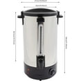 thumbnail image 5 of 28L Black Stainless Steel Hot Coffee Dispenser Quick Brewing Coffee Urn Hot Tea, 5 of 9