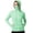 Mint Green, variant on Womens Full Coverage Sun Hoodie Face Mask Zip Up Jacket with Thumb Holes and Side Pockets Outdoor Top