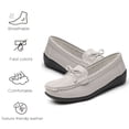 thumbnail image 7 of CHICVOMEY Cute Bow Flats for Women Loafers Business Casual Loafers Shoes with Arch Support Penny Loafers Slip On Dressy Shoes Comfort Flats for Walking&Work, 7 of 7