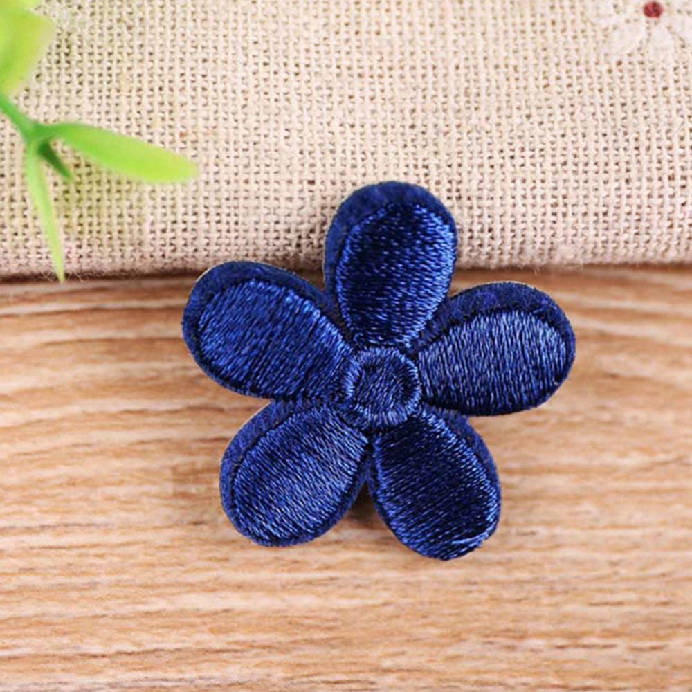 Cute Small Flower Patches Iron On Applique Bags Decals Dress Clothes  Patches Decorative Embroidery Stickers Iron On Patches Sewing Patch  Applique 1 
