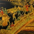 thumbnail image 6 of Oriental Furniture 6 ft. Tall Black Lacquer Room Divider - Ching Ming, 6 of 6