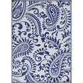 thumbnail image 2 of Tropical Paisley Blue  Outdoor / Indoor Patio  Area Rug 5'x7' 5' x 8', 2 of 4