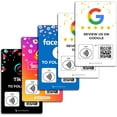 thumbnail image 1 of Carte d'Examen Social Réutilisable Personnalisée Tag-Tap/QR - Lot de 5 Cartes d'Examens Social Instantanés - Cartes QR Code et NFC pour Entreprises, Carte d'Examen Social Tap, 1 of 5