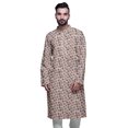 thumbnail image 1 of Atasi Kurta Imprimé pour Hommes Col Mandarin Popeline de Coton Kurta Chemise Décontractée, 1 of 7