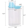 thumbnail image 4 of PISSION Pet Food Storage Container with Graduated Cup and Seal Buckles Food Dispenser for Dogs Cats (Blue), 4 of 8