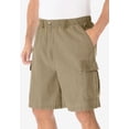 thumbnail image 2 of KingSize Men's Big & Tall Knockarounds 8" Full-Elastic Cargo Shorts, 2 of 6