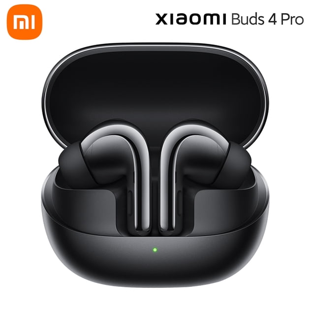 Xiaomi Buds 4 Pro Wireless BT Earbuds BT 5.3 IP54 A prueba de polvo e impermeable Reducción de ruido Meterk Negro