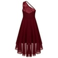 thumbnail image 3 of Alvivi Kids Flower Girl Dress Bridesmaid Elegant Long Dresses Wedding Party Gown Burgundy 6, 3 of 5