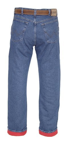 wrangler rugged wear men's woodland thermal jean