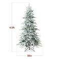 thumbnail image 3 of Best Choice Products 4.5ft Pre-Lit Flocked Artificial Aspen Noble Fir Christmas Tree w/750 Branch Tips, 150 LED Lights, 3 of 10