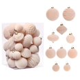 thumbnail image 4 of 35 bolas de terciopelo para Navidad, adornos colgantes para árbol de Navidad, bolas de terciopelo para decoración de fiestas navideñas en el hogar, 4 of 5