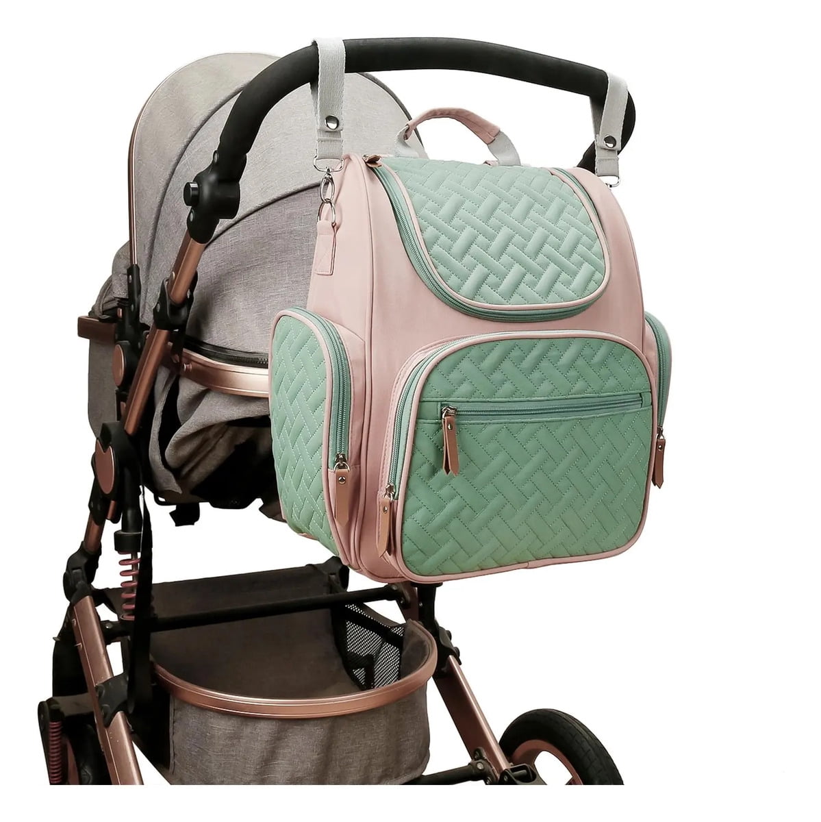 Baby Diaper Bag, Nursing Backpack, Pink