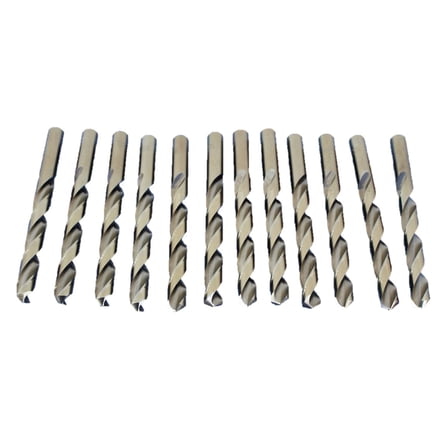 TEMO 12 pc 15/32 Inch Cobalt 135 Degree Jobber Drill Bit 10 Inch Length