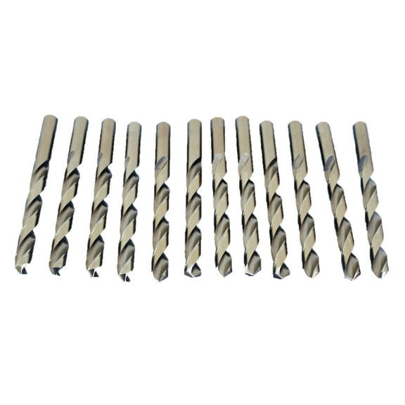 TEMO 12 pc 15/32 Inch Cobalt 135 Degree Jobber Drill Bit 10 Inch Length