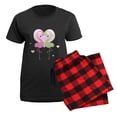 thumbnail image 5 of CafePress - Flamingos Cp1 Women's Dark Pajamas - Women's Short Sleeve Print T-Shirt and Pants Dark Cotton Pajama Set, 5 of 7
