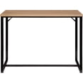 thumbnail image 3 of Bali Coastal Modern Console Table Natural Wood Top with Black Metal Legs, 3 of 5
