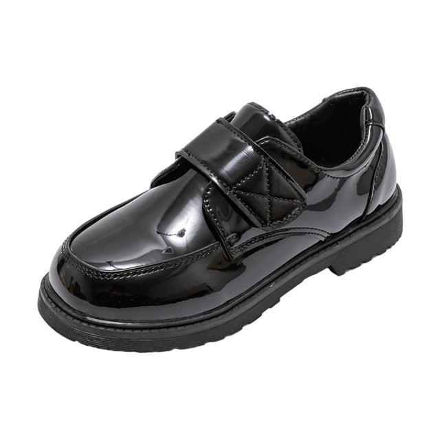 DGHM Baby Summer Shoes Fashion Summer Autumn Boys Leather Shoes Boots Thick Bottom Student Dress Shoes Performance Shoes Solid Color Comfortable Black